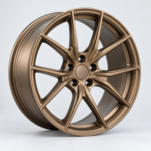 Satin bronze alloy wheel