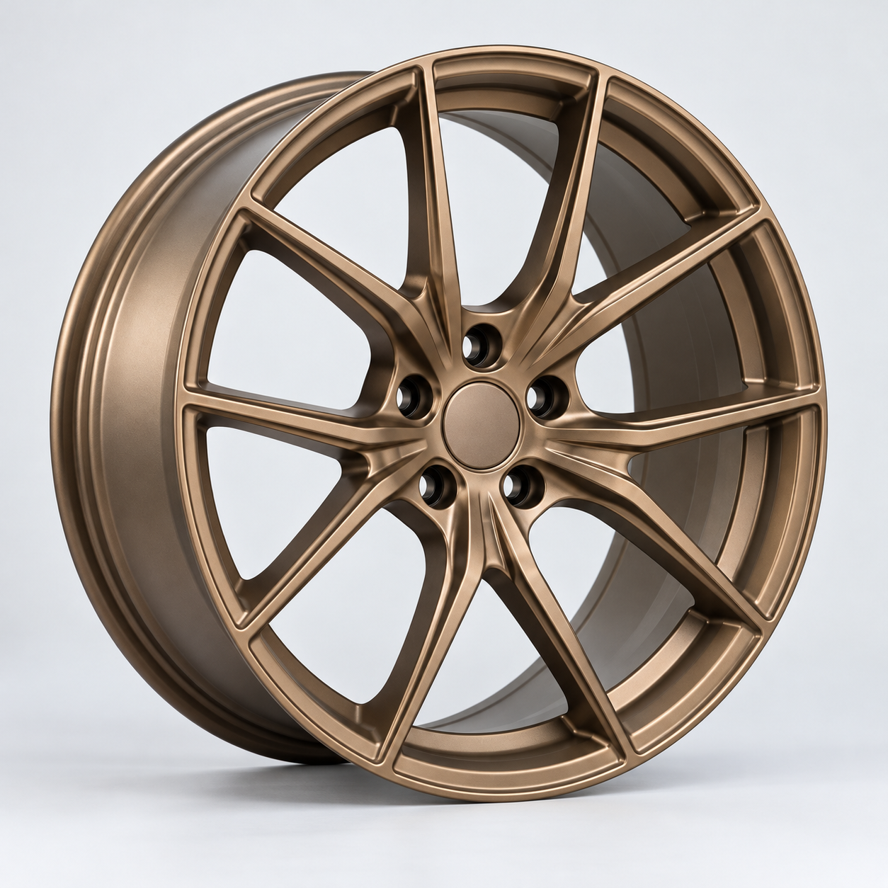 Satin bronze alloy wheel